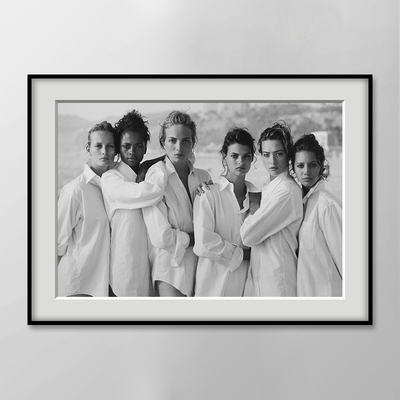 peter lindbergh 时尚摄影大师西餐厅服装女装店高级感轻奢挂画