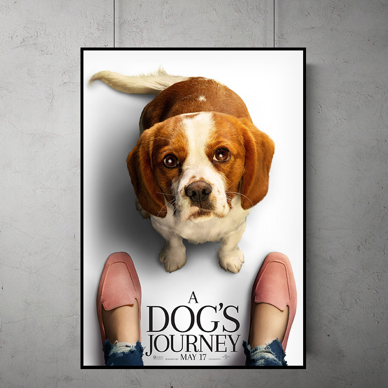 一条狗的使命 电影海报装饰画可爱小狗挂画宠物店儿童房床头壁画