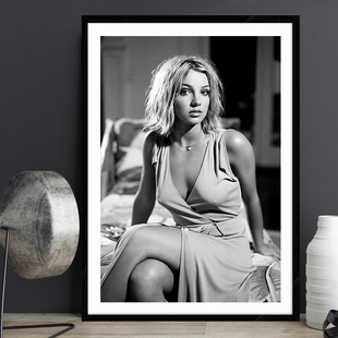 Britney 布兰妮 美国歌手音乐海报餐厅酒吧酒店时尚性感美女挂画