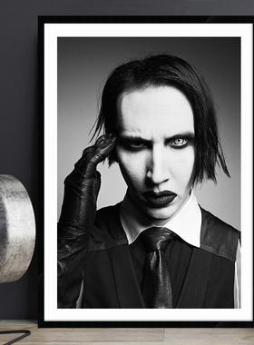 Marilyn Manson 玛丽莲曼森海报摇滚明星乐队酒吧装饰画挂画壁画