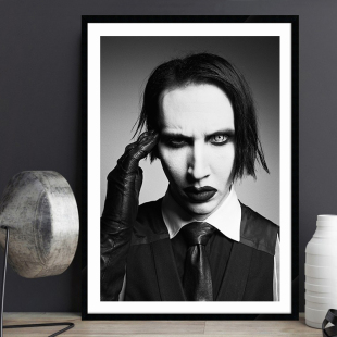 Marilyn Manson 玛丽莲曼森海报摇滚明星乐队酒吧装饰画挂画壁画