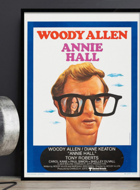 Annie Hall 安妮·霍尔 电影海报装饰画 爱情文艺咖啡厅酒吧挂画