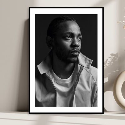 Rapper Kendrick Lamar 拉马尔黑人嘻哈说唱歌手海报餐厅酒吧挂画
