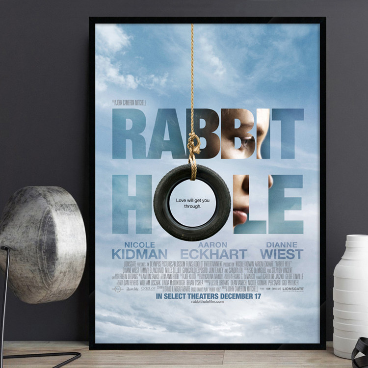 Rabbit Hole兔子洞 电影海报装饰画爱情文艺艺术餐厅酒吧有框挂画