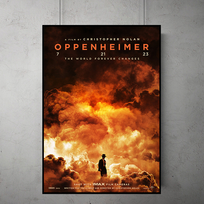 Oppenheimer 奥本海默 诺兰经典电影海报装饰画书房影院床头挂画