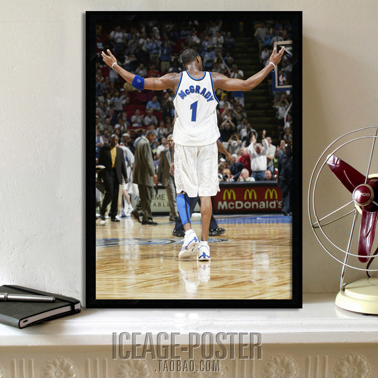 麦克格雷迪 McGrady NBA球星海报 装饰画 篮球馆 酒吧 宿舍 挂画