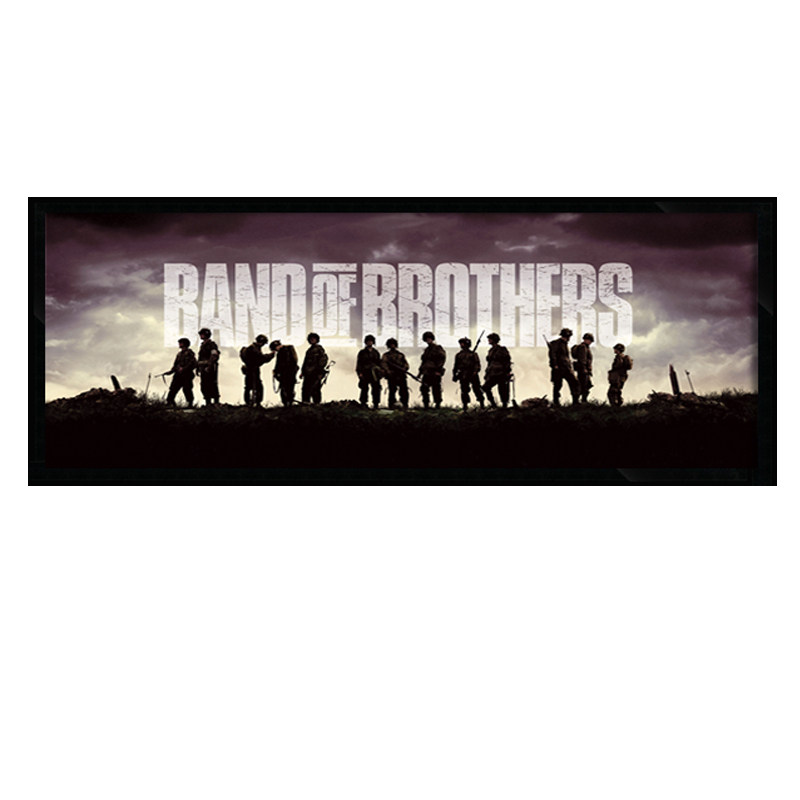 Band of Brothers兄弟连电影海报装饰画  二战战争题材有框挂墙画
