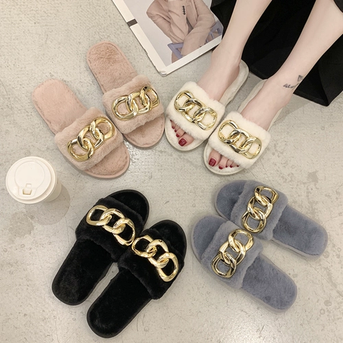 Тапочки, модная обувь, зимние туфли, мягкая подошва, в корейском стиле, коллекция 2021, осенние, тренд сезона, в стиле Шанель