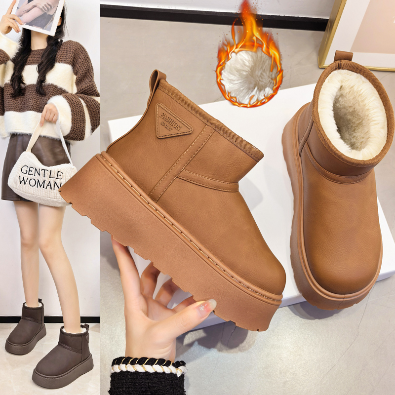 厚底加厚东北雪地靴2025冬季新款