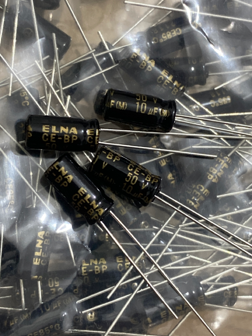 RBD伊娜/ELNA 10uF50V CE-BP无极50V10UF音频发烧电解电容器5*11