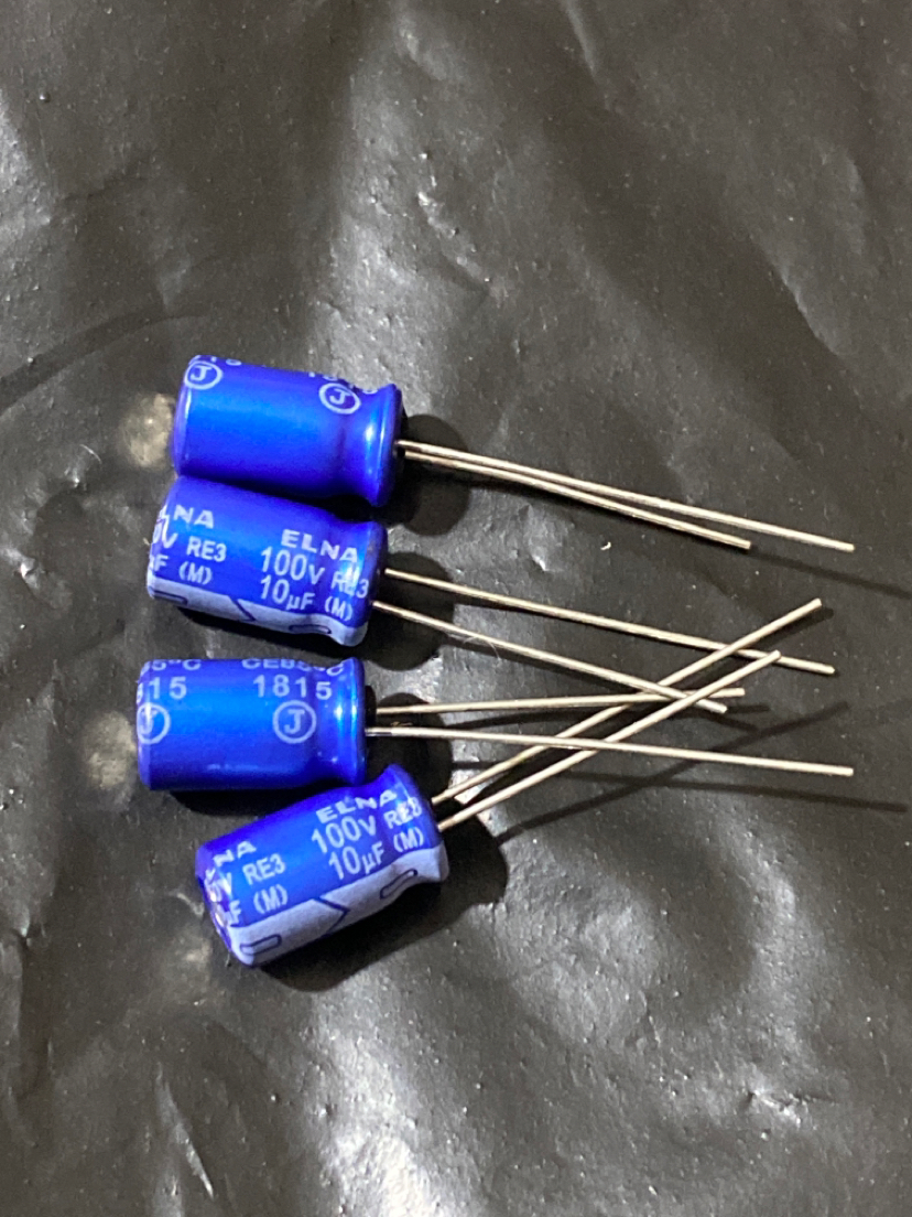10UF 100V ELNA依娜 蓝袍 RE3电解电容器 6*11