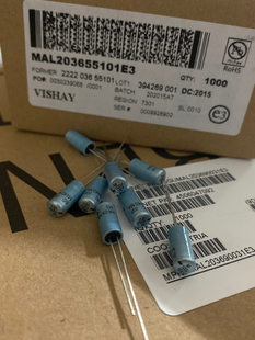 16V100UF MAL203655101E3 VISHAY036系电解电容器 16V