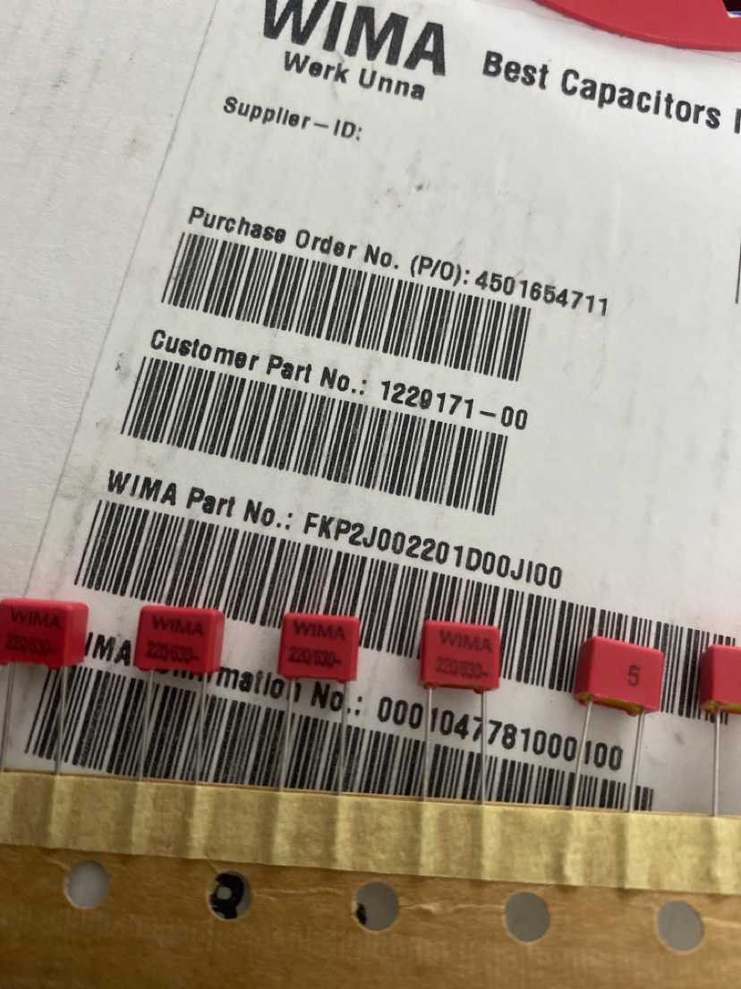 630V221/220PF威马WIMA电容器