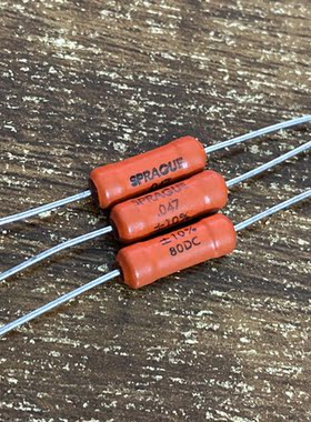 思碧SPRAGUE 80V 0.047UF/47NF轴向吉他 补偿电容 耦合 192P 6*15