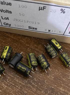 8*12英国50V100UF发烧电容诺华