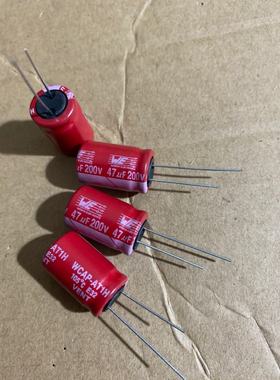 电容 200V47UF 进口 红袍音频电解电容器 47uf/200v 13*20
