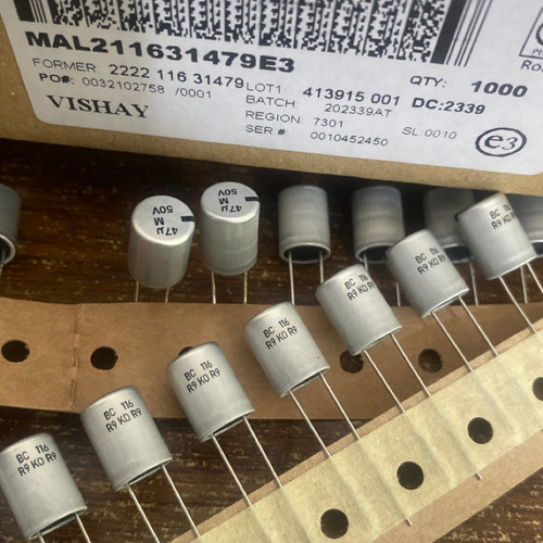 50V47UF电解电容BC新款银色116系