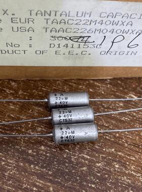 22UF40V 美国AVX 轴向金封钽电容 8*17 CTS32