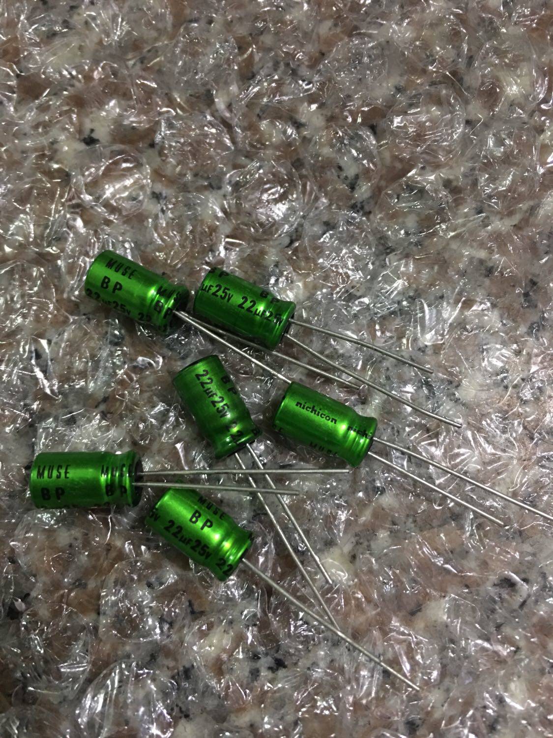 NICHICON 尼吉康 无极性电容器 25V22UF 22UF 25V MUSE BP 铜脚