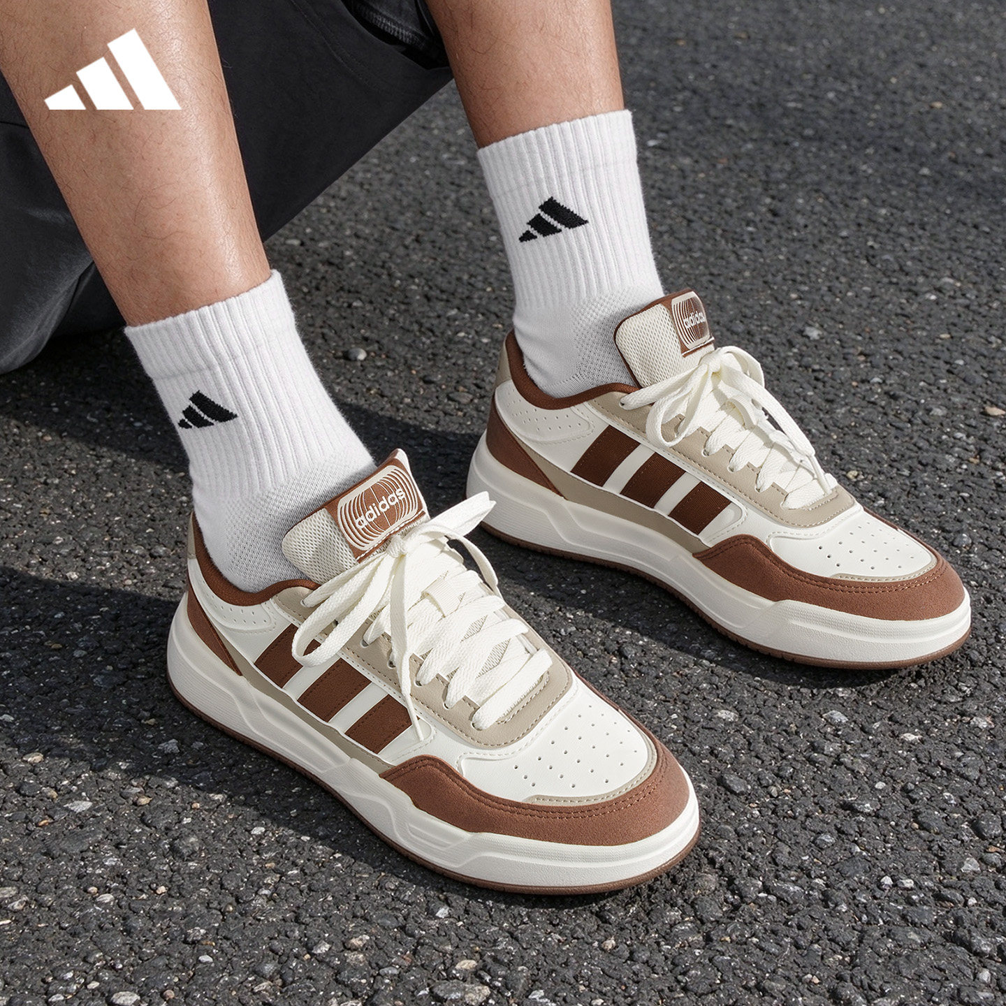 adidas阿迪达斯男鞋板鞋秋冬季新品女鞋低帮复古运动休闲鞋KZ9095