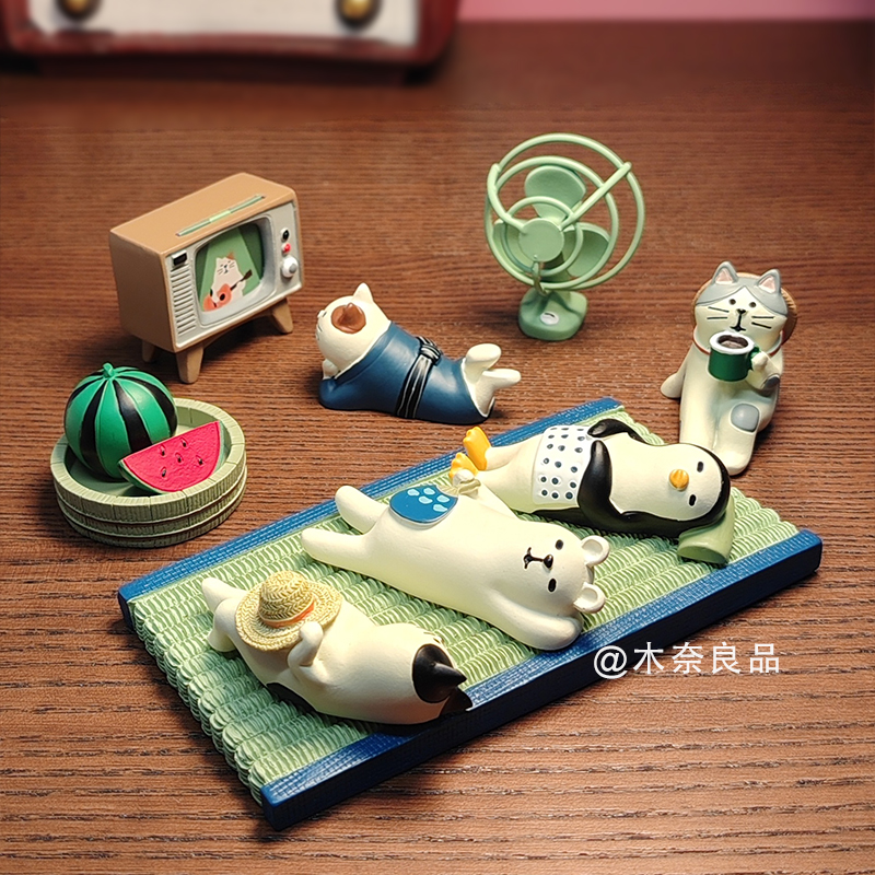 日系网红车载摆件猫咪汽车饰品创意公仔卡通可爱中控台手办ins