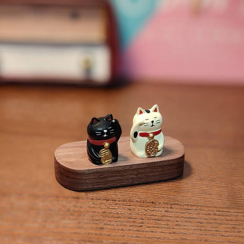 可爱招财猫摆件家居客厅装饰品创意乔迁开业礼品办公室桌面小摆设