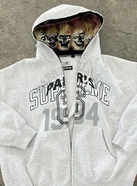 2025 new letter printed casual zipper sportswear