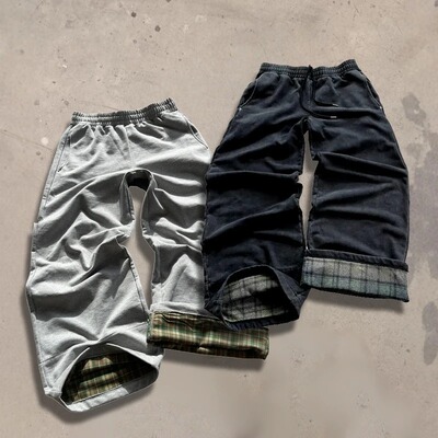 Autumn and winter wide leg curved knife pants