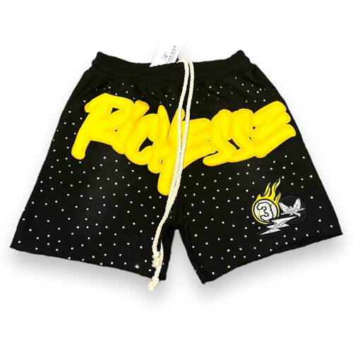 Printed oversized basketball casual shorts