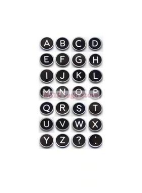 乐高 LEGO零件 2x2圆形光面 4150 14769 复古打字机21327键盘字母