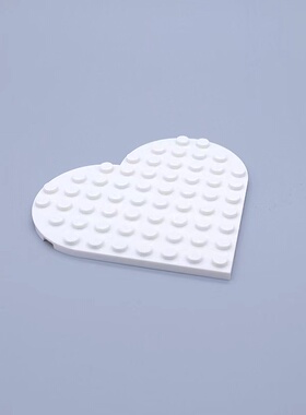 LEGO乐高 零配件 白色 65486 6287308 9x9 爱心型 基础板
