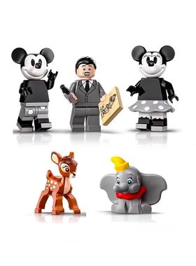 乐高LEGO 43230 摄影机 米奇米妮小飞象小鹿斑比 华特 人仔