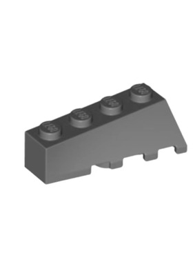 LEGO乐高 深灰色 43721 4298580 2x4 斜面楔形砖