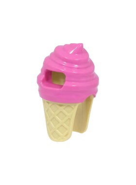 乐高LEGO 冰淇淋 雪糕人 头套 深粉色80678pb01 6382508城市60314