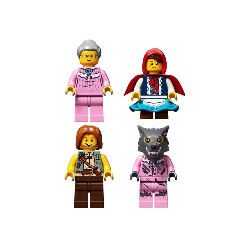 LEGO乐高 折叠立体书ideas 21315 杰克与豌豆人仔 外婆 小红帽 狼