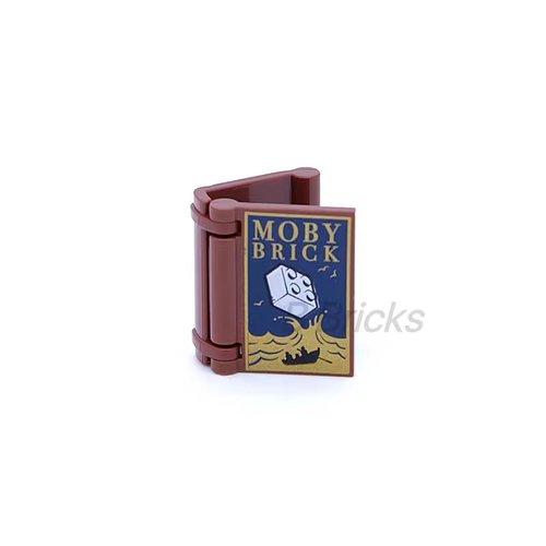 LEGO乐高 棕色24093pb026 6287374 积木砖块印刷书本MOBY BRICK