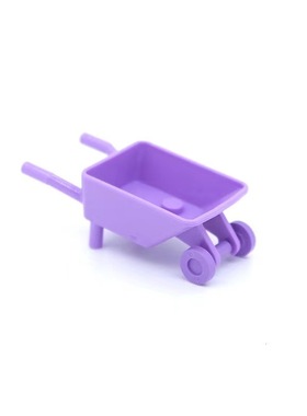 乐高LEGO 零配件 中紫色 98288 2495 人仔 手推车  含中紫色车轮
