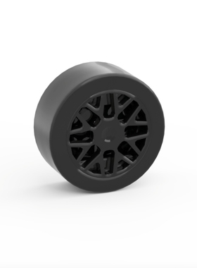 乐高LEGO 黑色 50945 93595 14x6mm车轮胎 轮毂 4246901 4613162