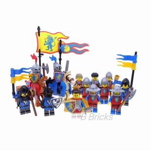 LEGO乐高10305人仔 雄狮骑士城堡 套装拆出人仔 女王 黑鹰 战马