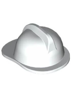 LEGO乐高 人仔配件 白色3834 15602消防员帽安全帽 383401