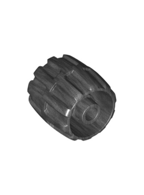 乐高LEGO 珍珠深灰色 6118 6124924 24mm 硬塑轮子 轮毂