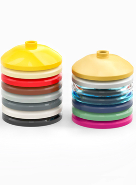 LEGO乐高 43898 35268 15587 33688 44882 3x3 圆盘碟件 黑白金银