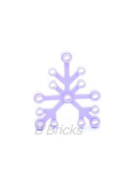 乐高LEGO 零配件 浅紫色 2417 6097450 6x5 树叶 植物