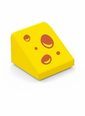 乐高LEGO 奶酪 54200pb103 1x1斜坡砖 54200 35338 食物
