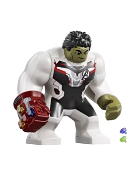 LEGO乐高超级英雄人仔 sh611 绿巨人 量子装包含手套76144