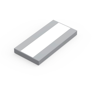 87079pb0821 乐高LEGO 2x4 斑马线印刷光面 6329624 深灰色