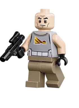 乐高 LEGO 星球大战人仔SW748 克隆指挥官Gregor 含武器 75157 A5
