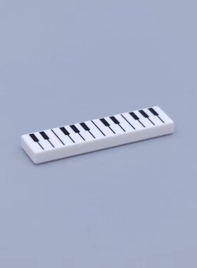 乐高LEGO 白色 2431pr0142 6284099 1x4光面板 钢琴键盘印刷件