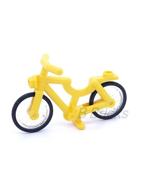 乐高LEGO 黄色 4719c02 6384645 自行车脚踏车 人仔配件