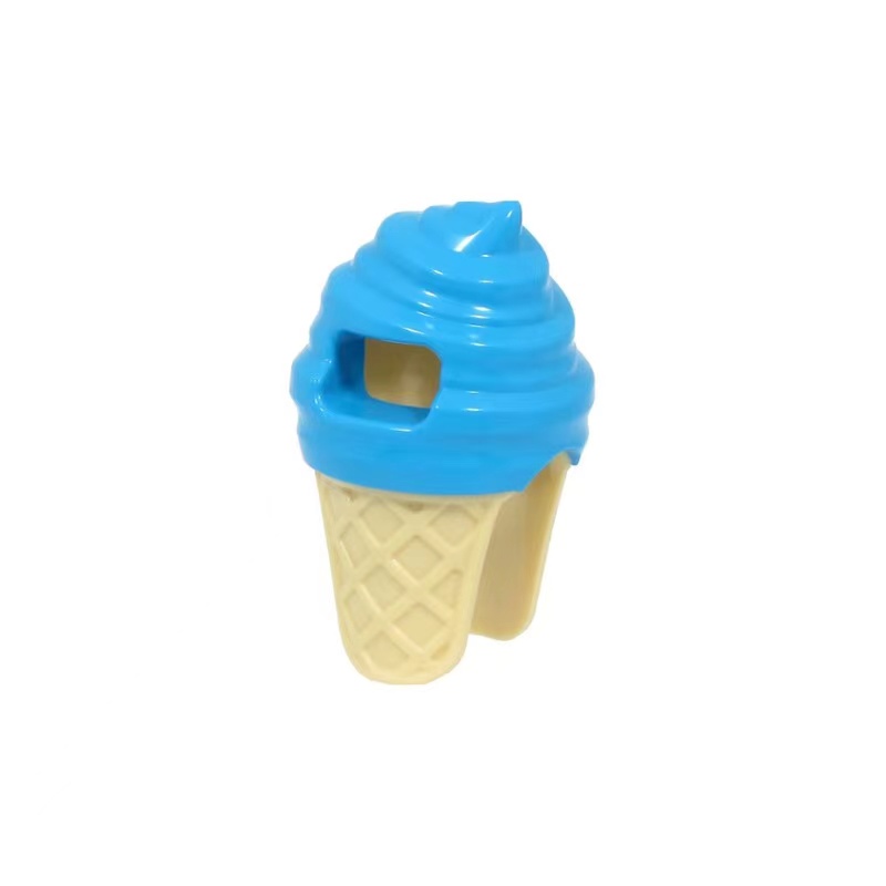 雪糕人头套深湖蓝色乐高80678